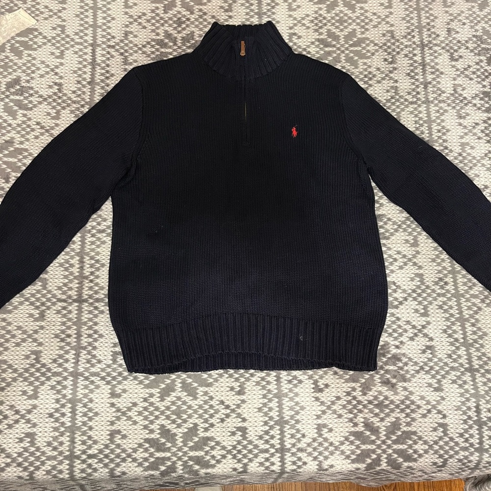 Polo quarter-zip pullover sweater, Large